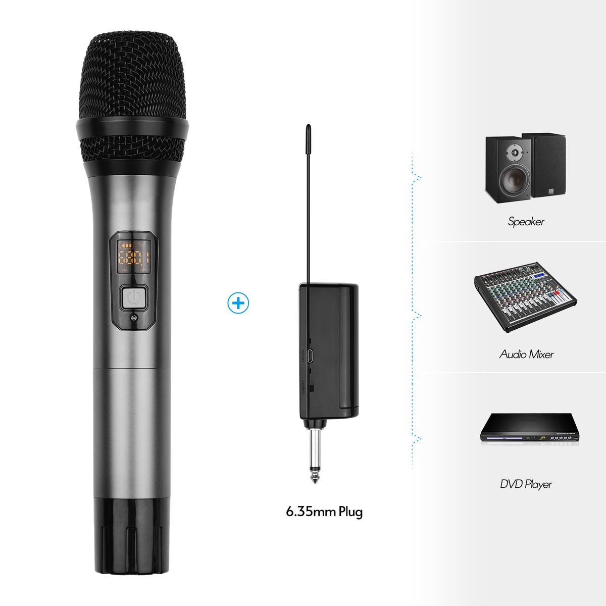 UHF Wireless Microphone System With Handheld Cardioid