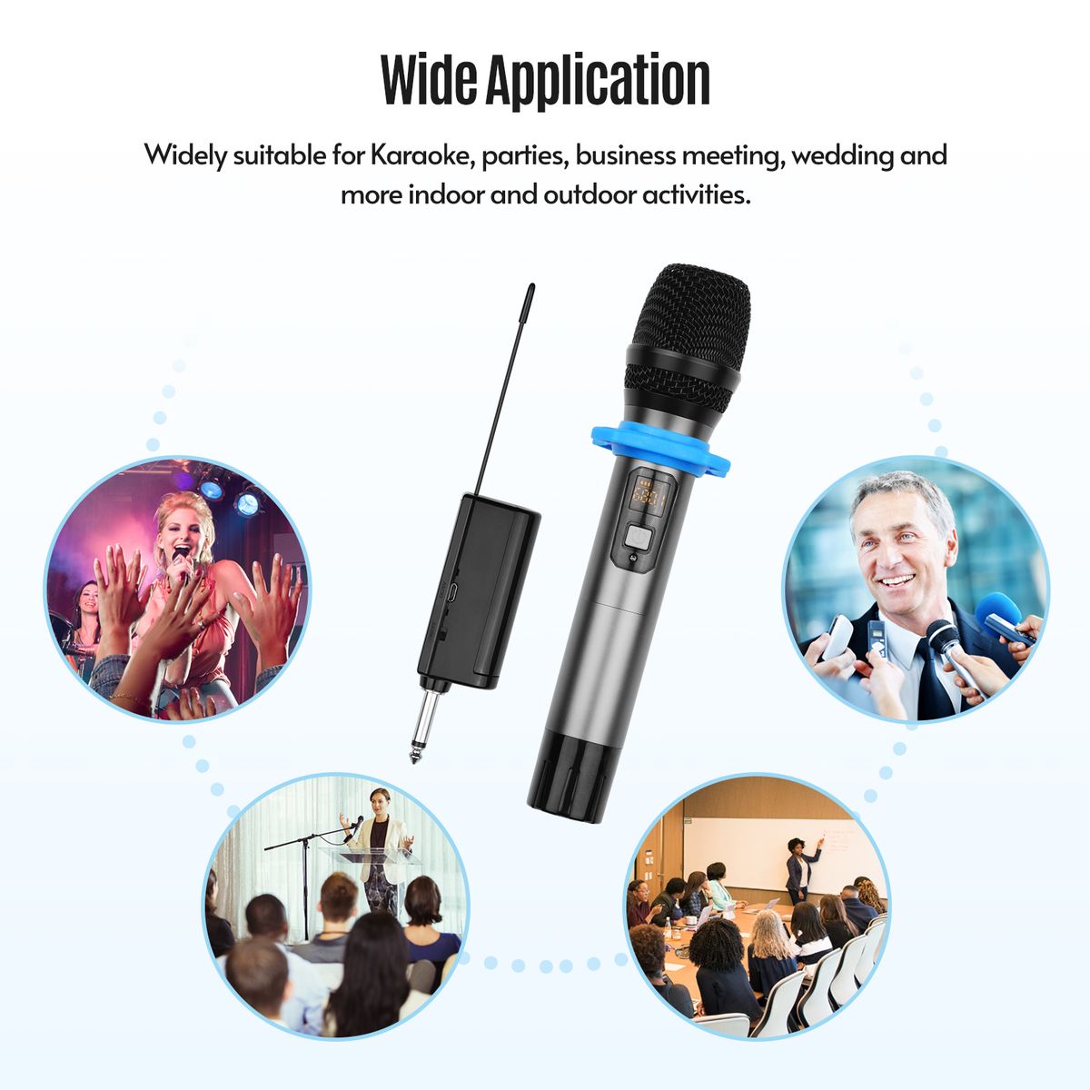 UHF Wireless Microphone System With Handheld Cardioid