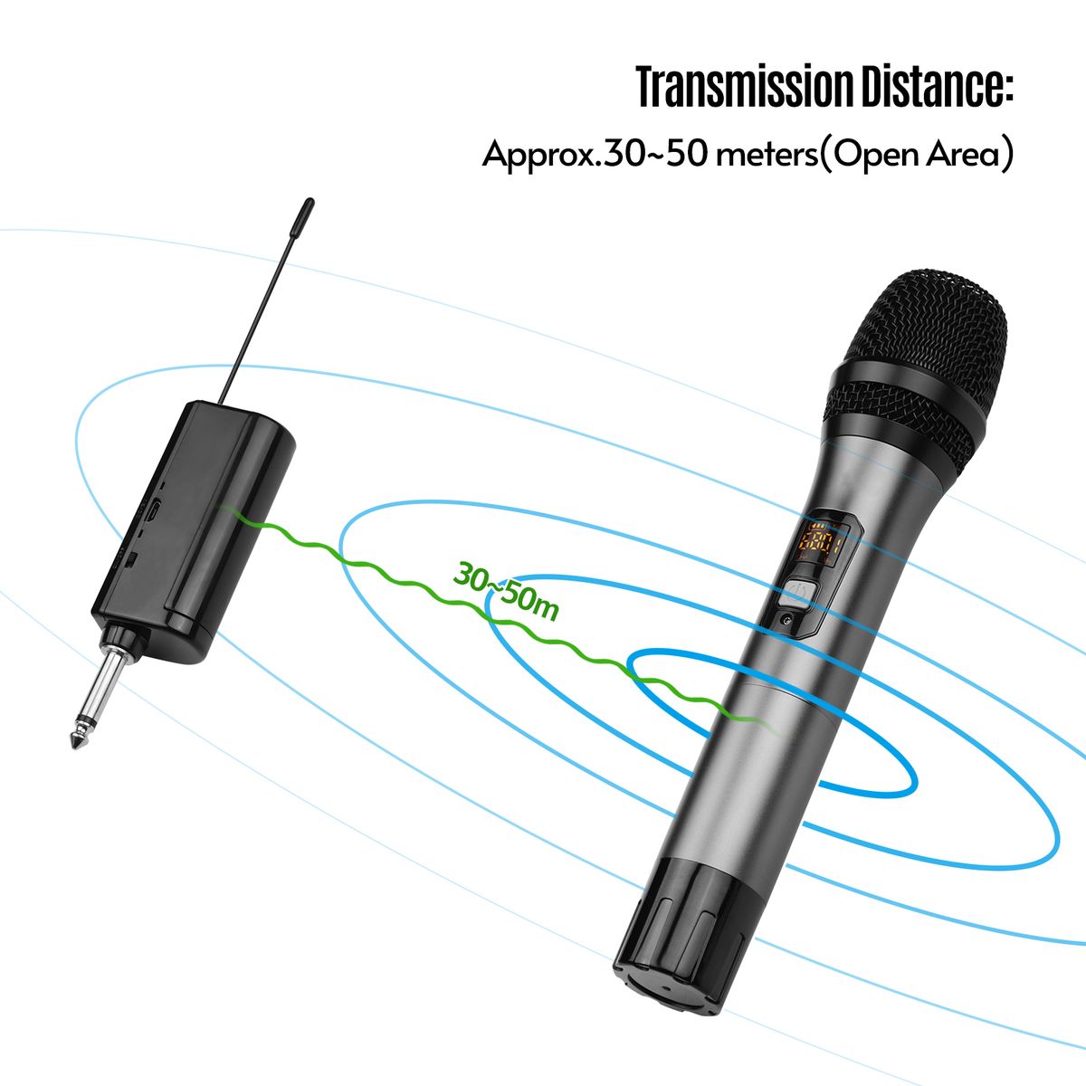 UHF Wireless Microphone System With Handheld Cardioid