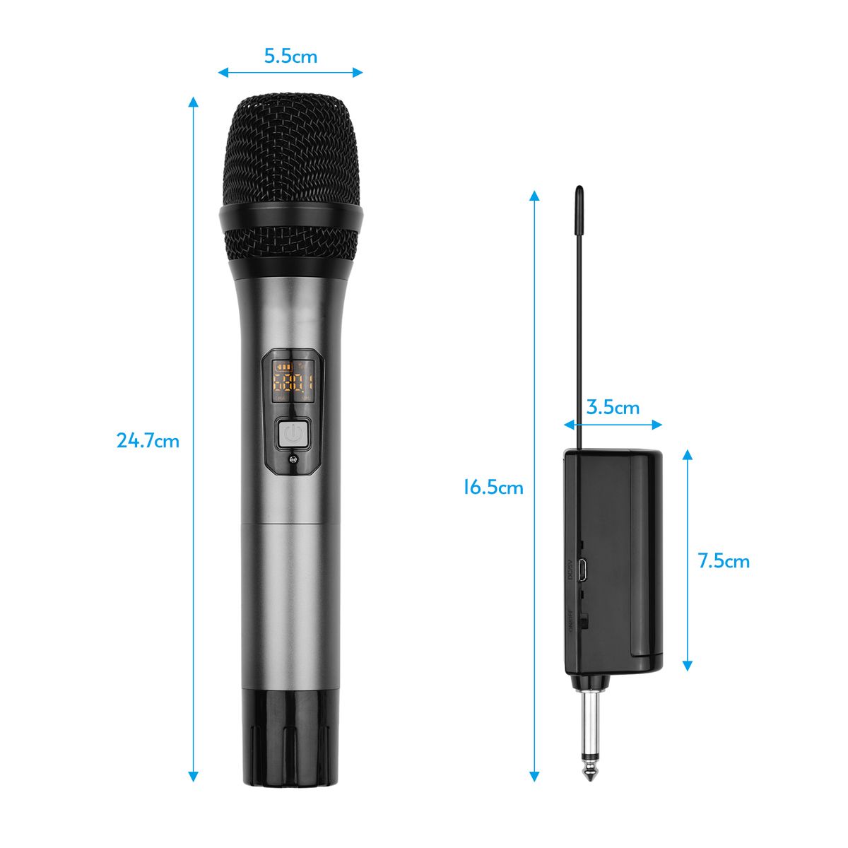 UHF Wireless Microphone System With Handheld Cardioid