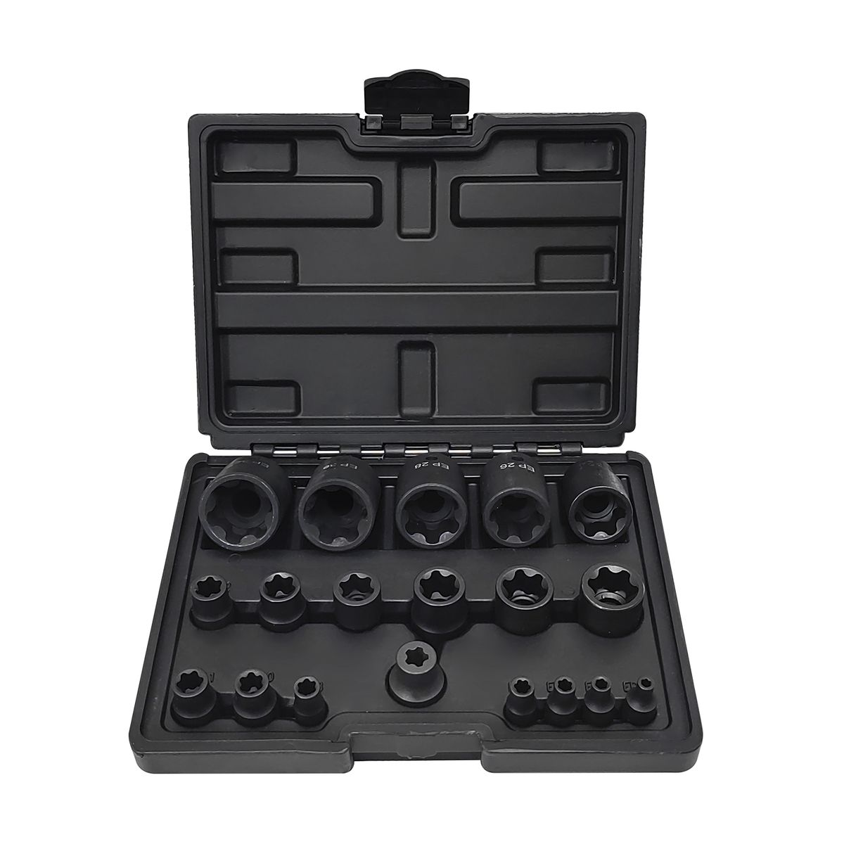 EP Socket Sets 19 PCS CR-V 1/4in 3/8in 1/2in Drive Female