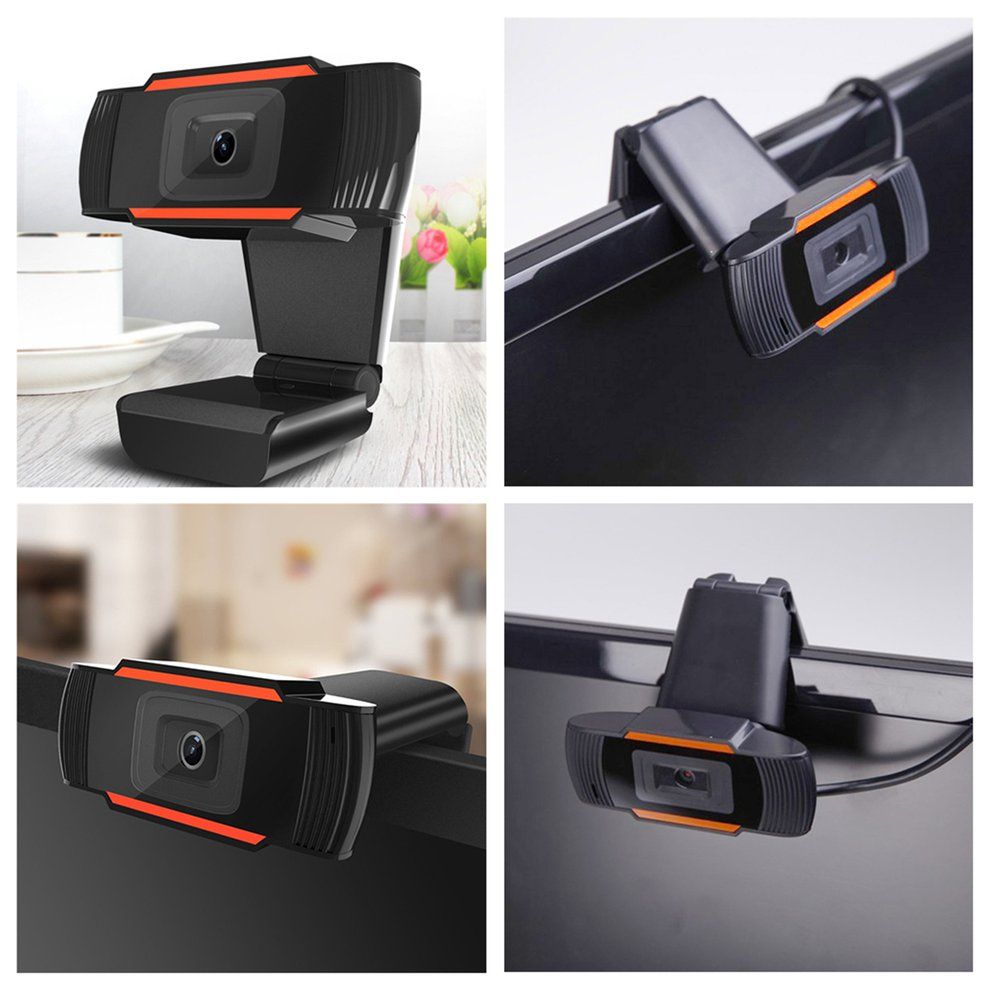 Hd 1080P Computer Camera Conference Video Webcast Camera Webcam Smart Usb Camera For Class Digital Camera Video Recording Black