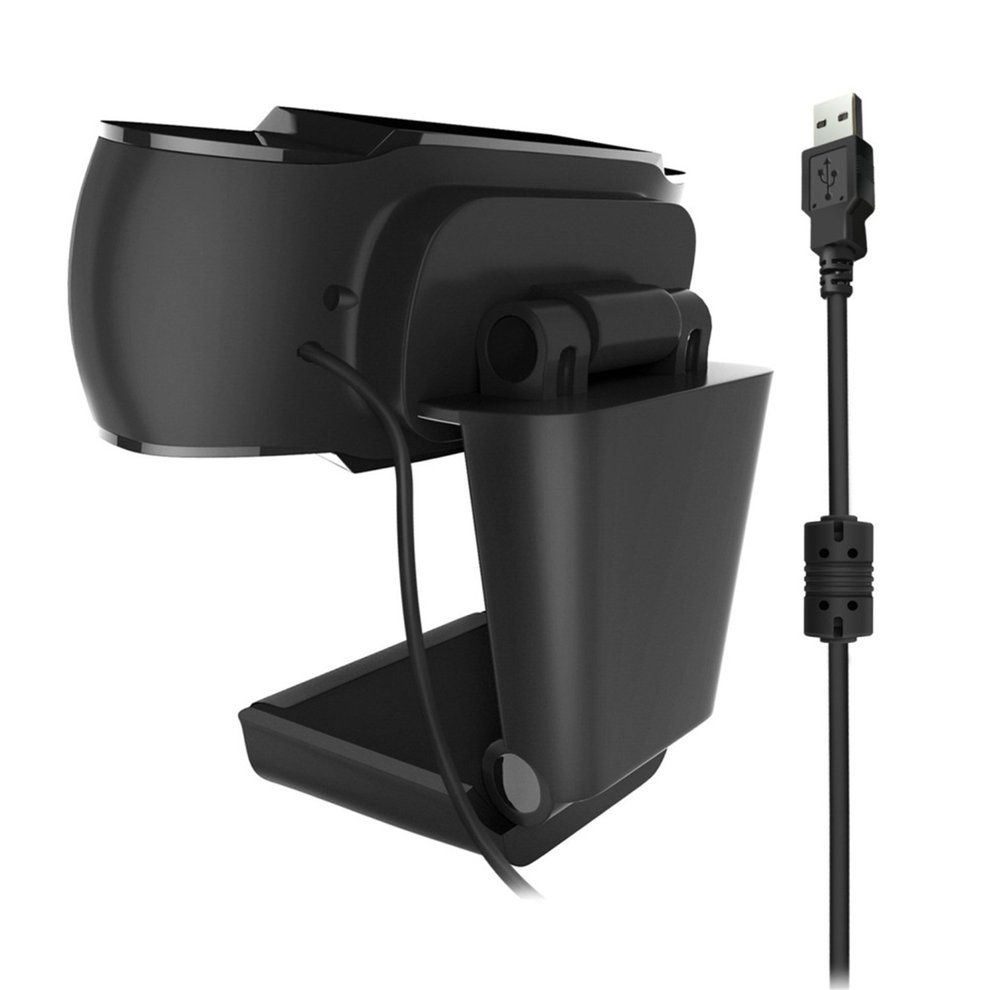 Hd 1080P Computer Camera Conference Video Webcast Camera Webcam Smart Usb Camera For Class Digital Camera Video Recording Black