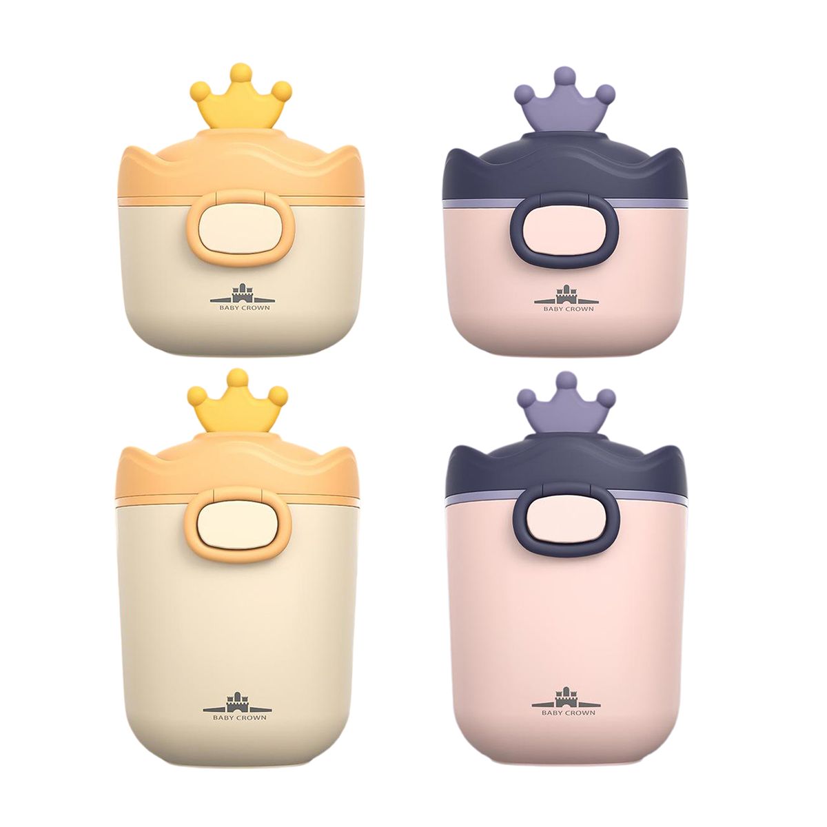 Baby Milk Powder Dispenser For Travel Yellow S