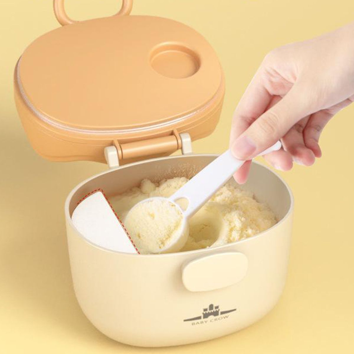 Baby Milk Powder Dispenser For Travel Yellow S