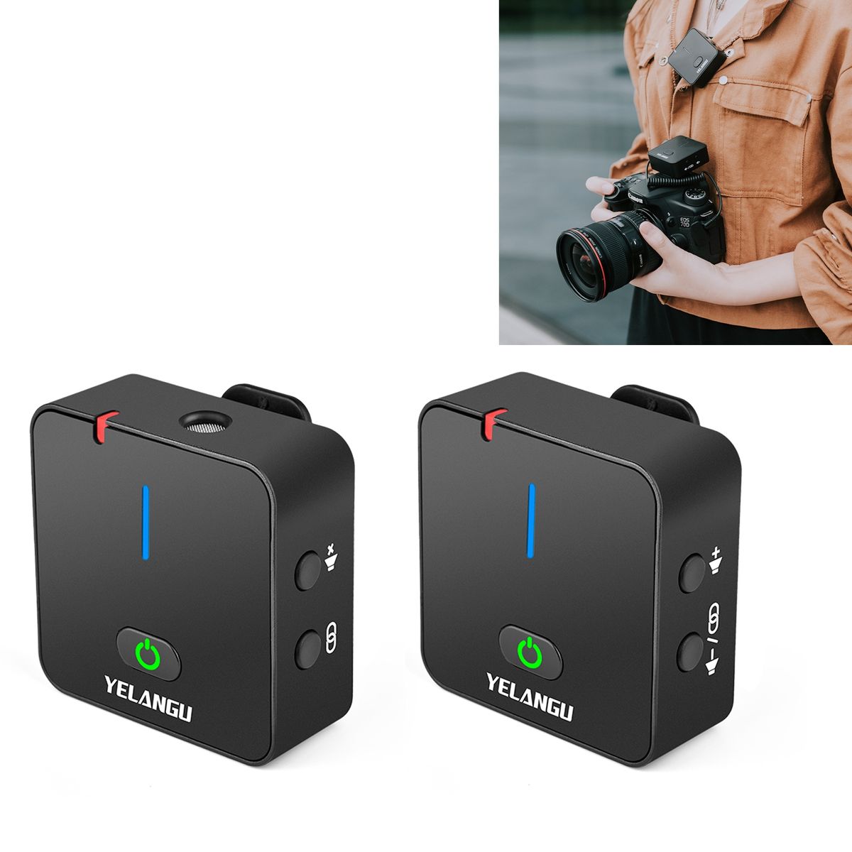 MX5 2.4G Live Broadcast Interview Shooting Wireless Recording Microphone