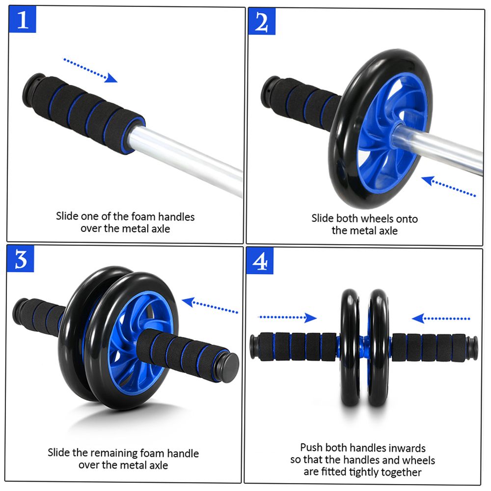 5 PCS Home Gym Fitness Set Abdominal Roller Wheel 8 Shape