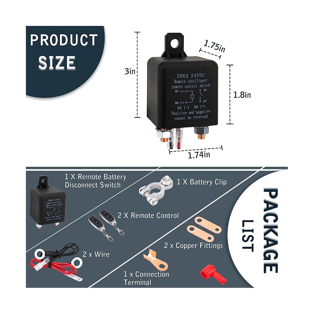 Remote Battery Disconnect Switch, Remote Switch for Truck