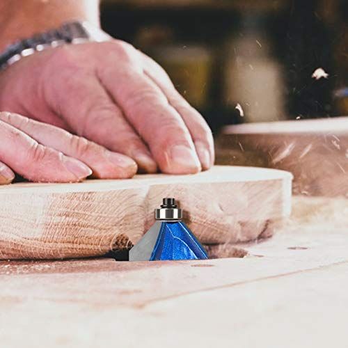 KOWOOD Plus 45 Degree Chamfer Router Bit Set 14 Inch Shank C