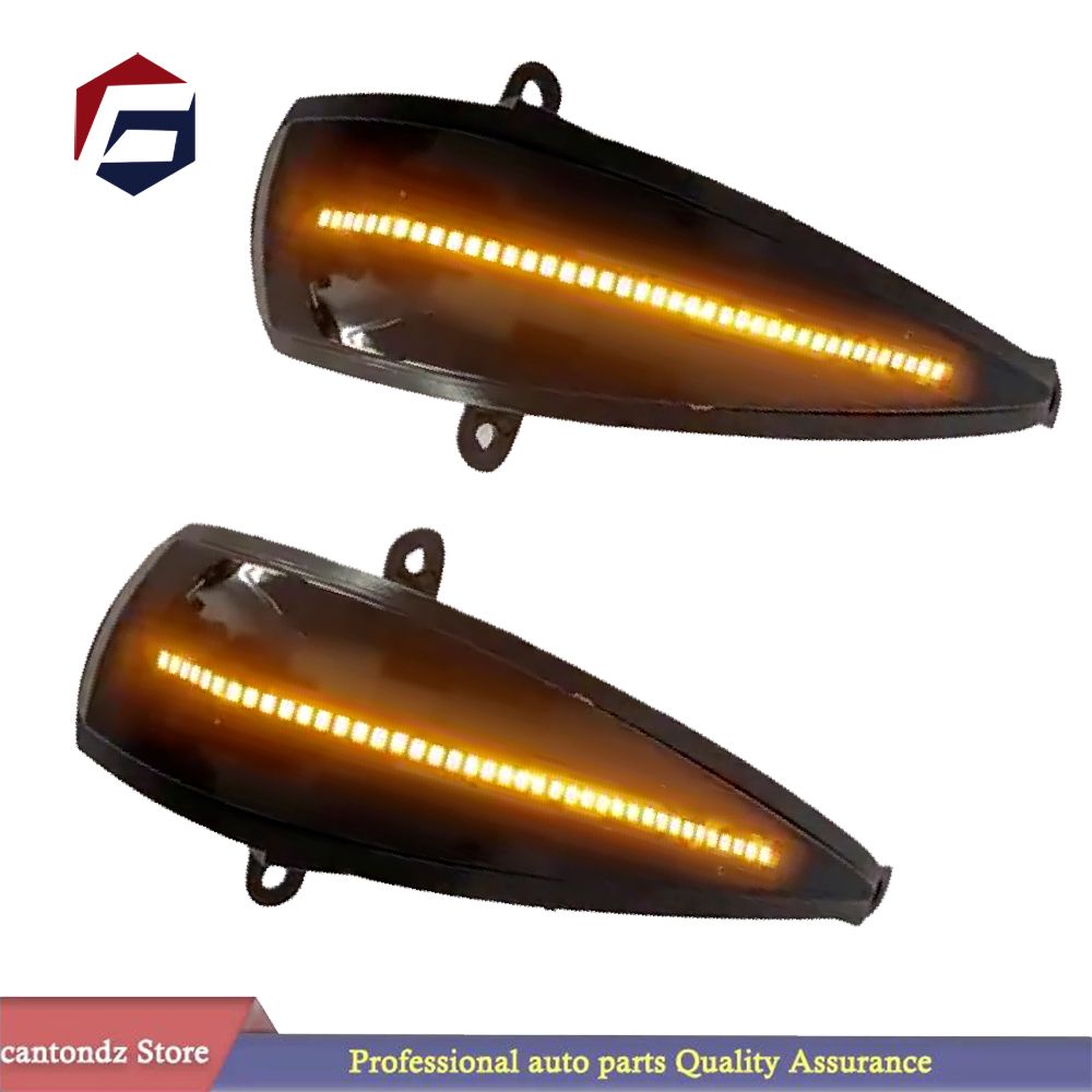 2Pcs Black Dynamic Led Side Wing Mirrors Turn Signal Light Indicator Lamp for Honda Civic MK8 Type-S Type-R Hatchback 2005-2012