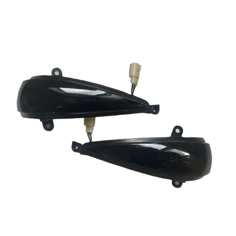 2Pcs Black Dynamic Led Side Wing Mirrors Turn Signal Light Indicator Lamp for Honda Civic MK8 Type-S Type-R Hatchback 2005-2012