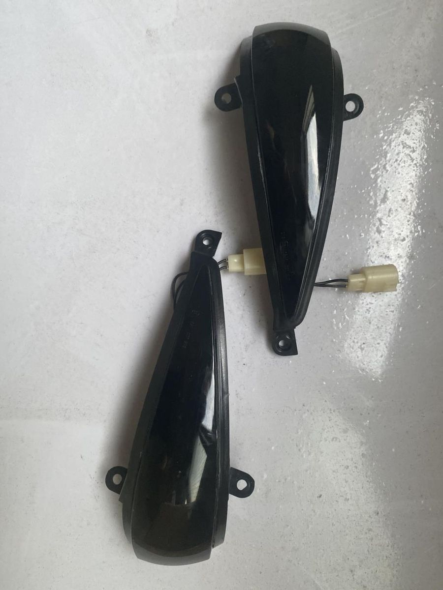 2Pcs Black Dynamic Led Side Wing Mirrors Turn Signal Light Indicator Lamp for Honda Civic MK8 Type-S Type-R Hatchback 2005-2012