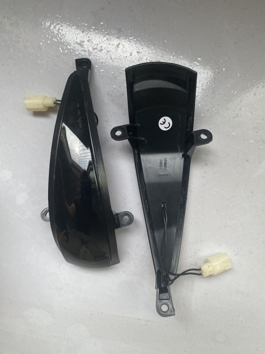 2Pcs Black Dynamic Led Side Wing Mirrors Turn Signal Light Indicator Lamp for Honda Civic MK8 Type-S Type-R Hatchback 2005-2012