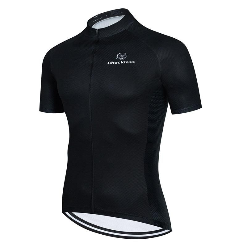 Black Summer Short Sleeve Cycling Suit Quick Dry Road Bike Breathable Set