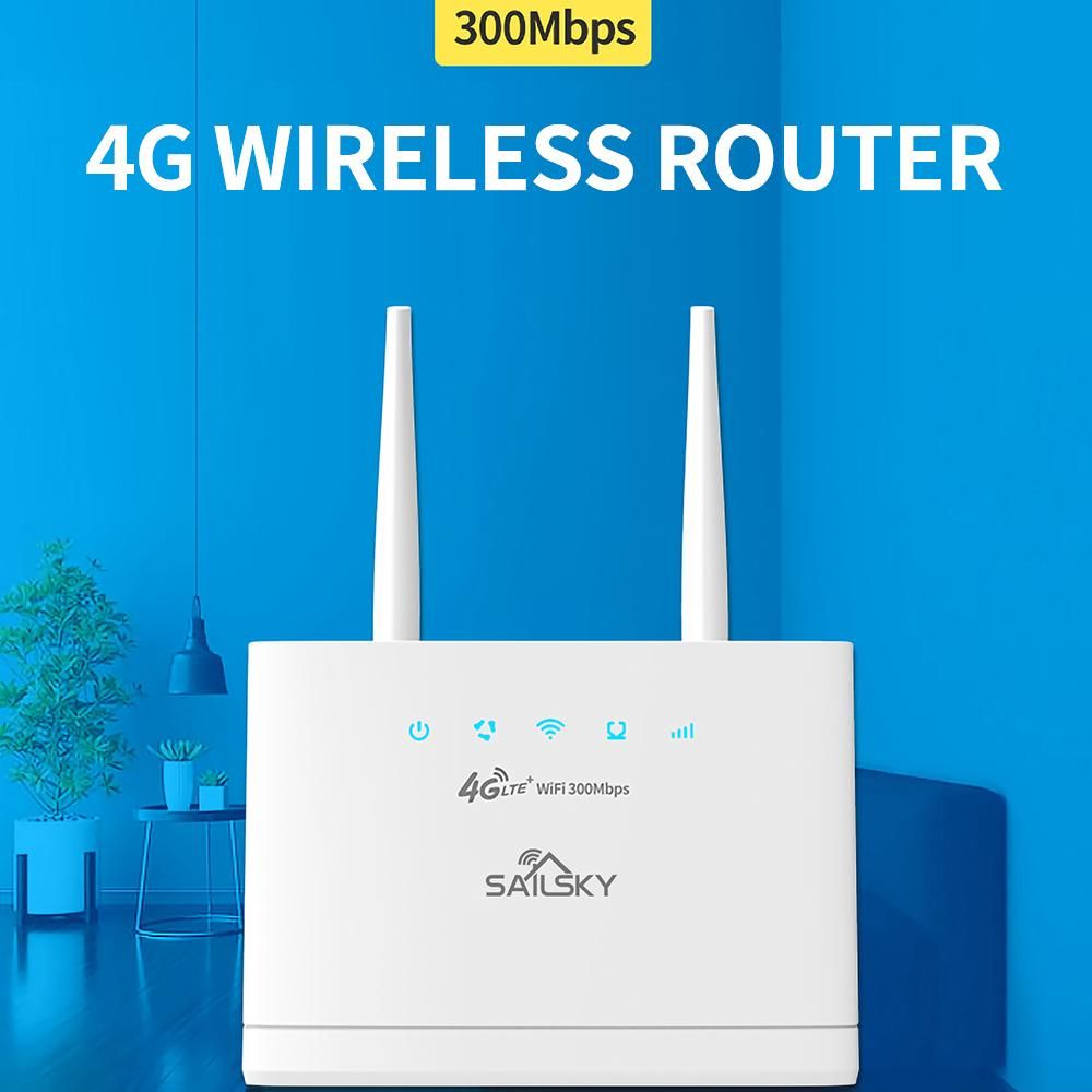 Sailsky XM311 4G LTE WiFi Router 300Mbps High-speed Wireless Router with SIM Card Slot FOTA Remote Upgrade European Version
