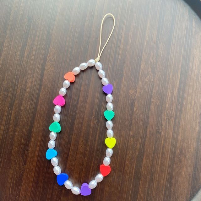 Pearl Smiley Strap For Phone Chain Mobile Chains Phone Face