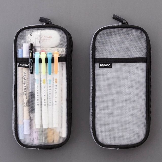 Pencil Case Pouches Simple Macaroon Large Capacity