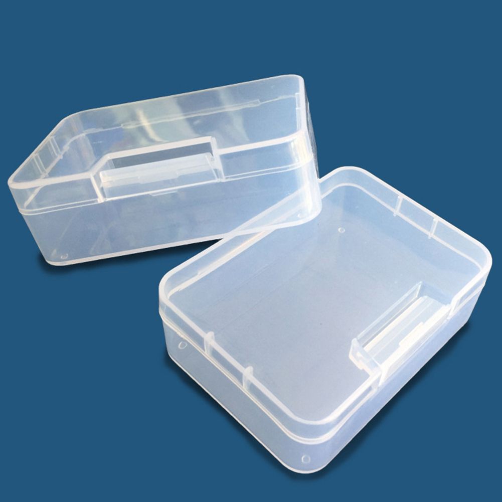 Transparent Parts Box Battery Screw Jewelry Tool Empty Case-