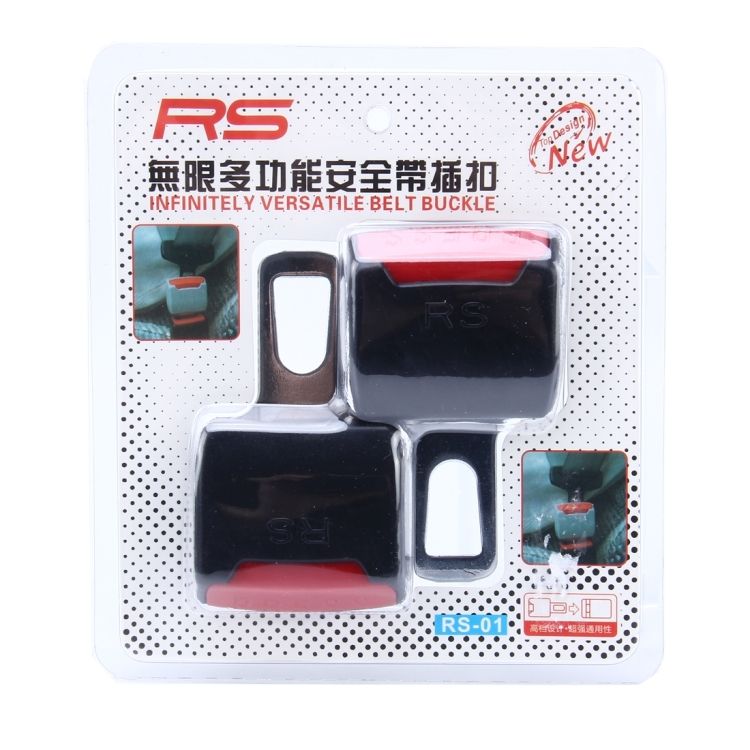 2 PCS RS-01 Universal Car Seat Belt Extension Buckle