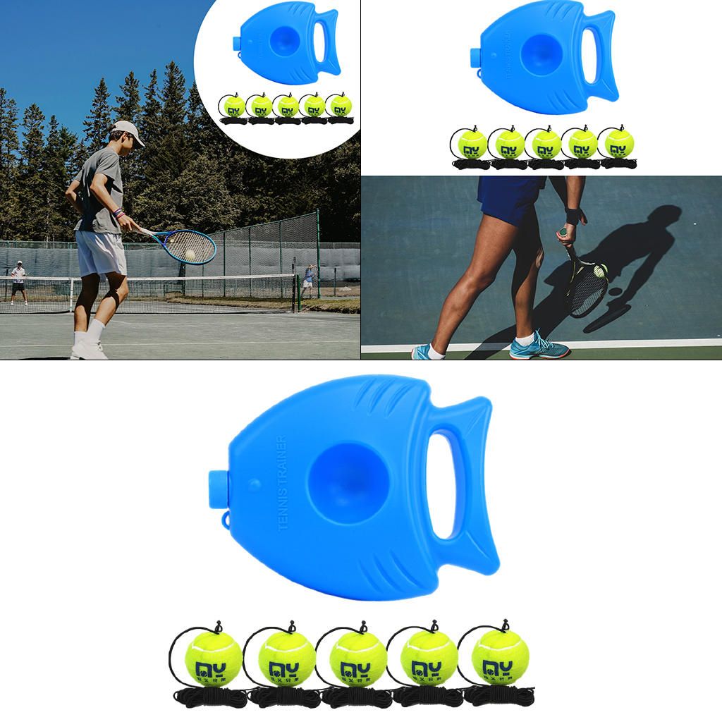 Tennis Trainer Baseboard With Long Rope Trainer And 5