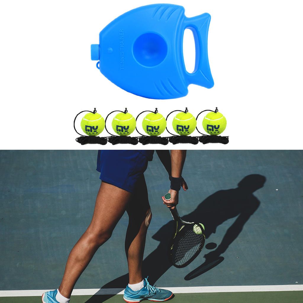 Tennis Trainer Baseboard With Long Rope Trainer And 5