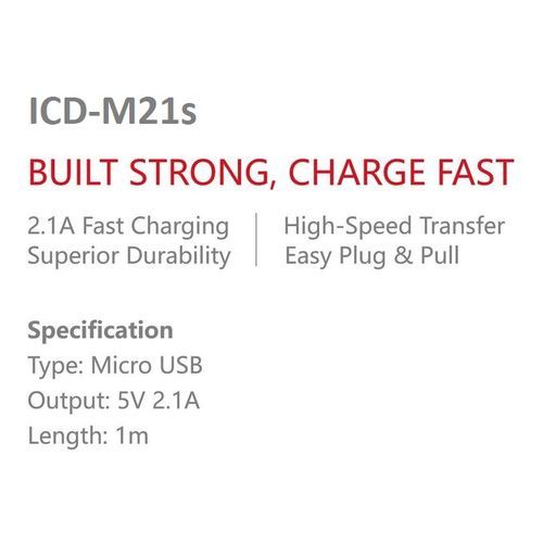3pcs 2.1A Fast Charging Durable Micro USB Data Cable