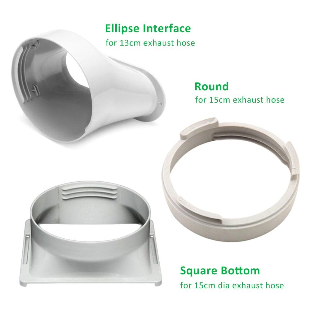 Square Exhaust Hose Interface For 5.91in Diameter Duct