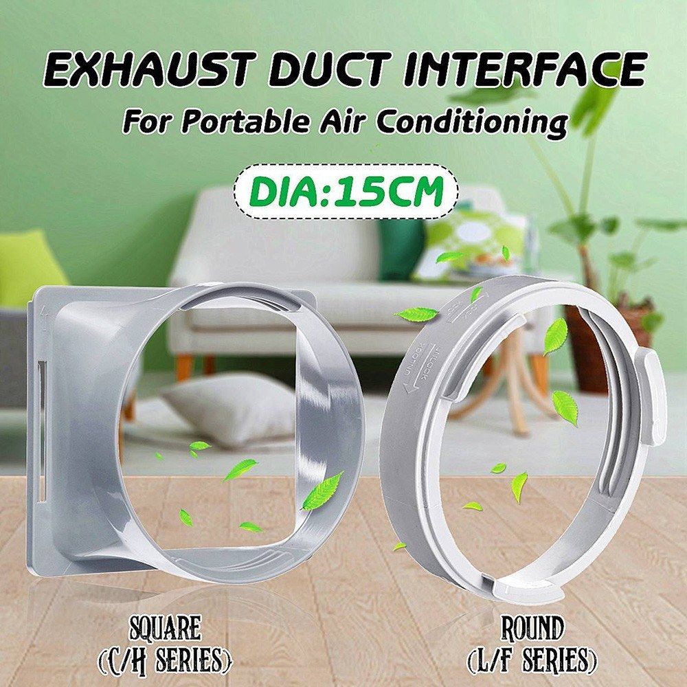 Square Exhaust Hose Interface For 5.91in Diameter Duct