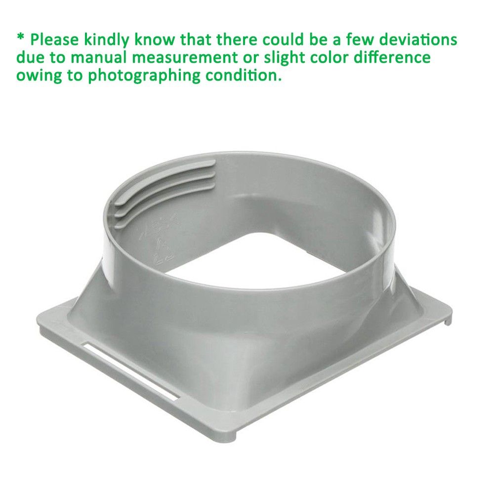 Square Exhaust Hose Interface For 5.91in Diameter Duct