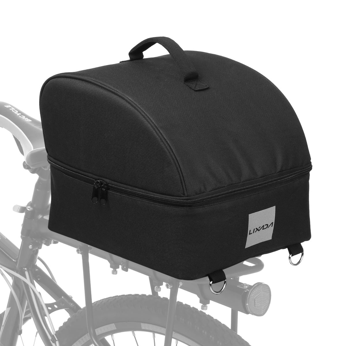 Lixada Insulated Bike Cooler Bag Zip Food Delivery Bike Bag