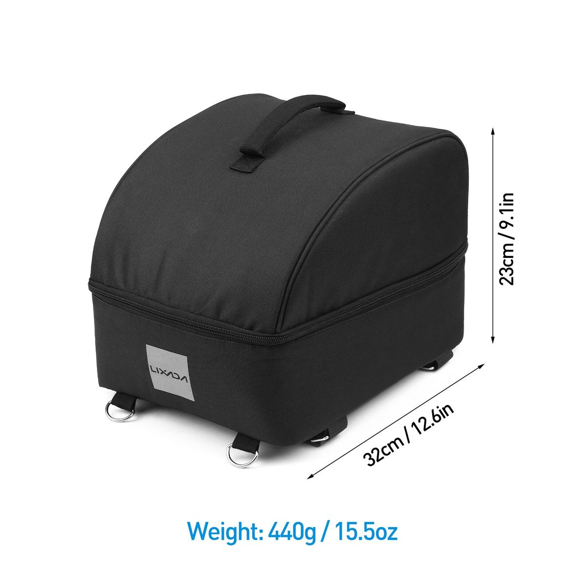Lixada Insulated Bike Cooler Bag Zip Food Delivery Bike Bag