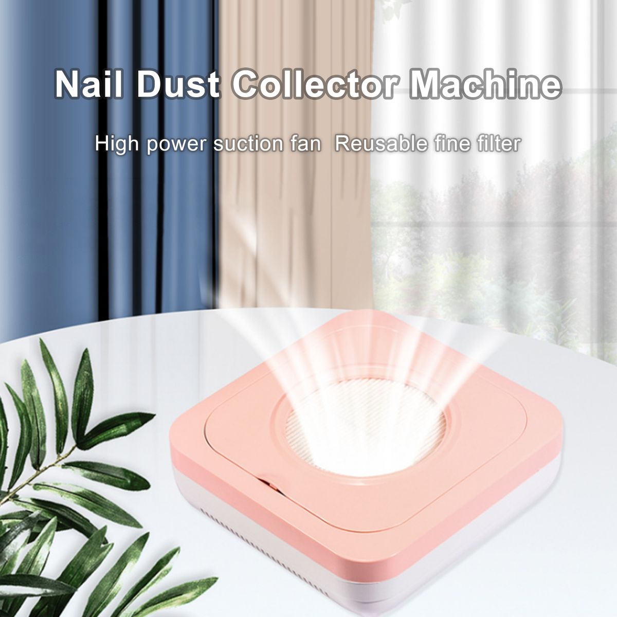 Nail Dust Collector Machine 80W Nail Dust Machine Filter Fan