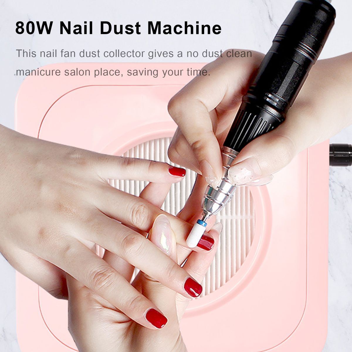 Nail Dust Collector Machine 80W Nail Dust Machine Filter Fan