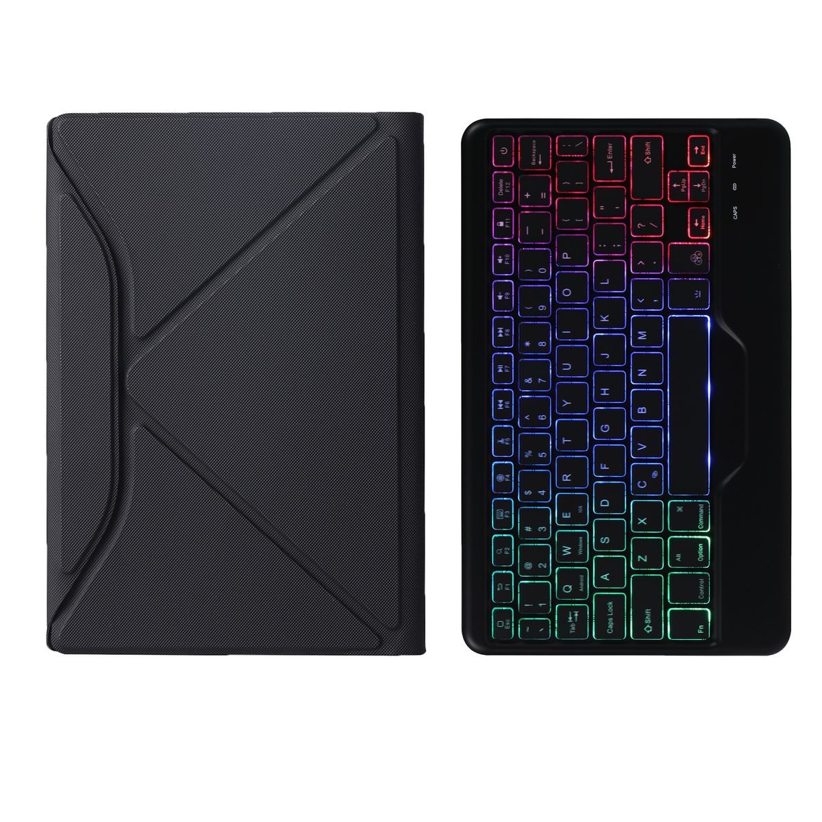 BM13S Backlight Edition Detachable Bluetooth Keyboard Leather Tablet Case For Lenovo Pad Pro 11.5 Inch 2021 TB-J716F / Tab P11 Pro 11.5 Inch TB-J706F(Black)