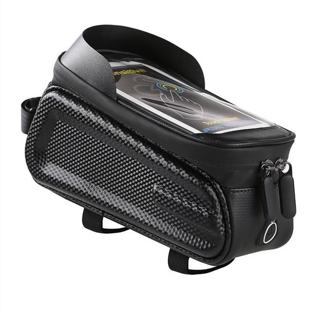 Bike Bicycle Front Tube Bag 6.5 Inch Touch Screen Phone Bag