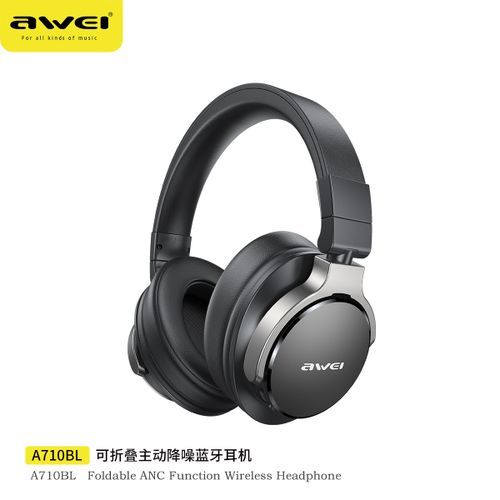 A710 Mounted Wire/Wireless Foldable Headset With ANC
