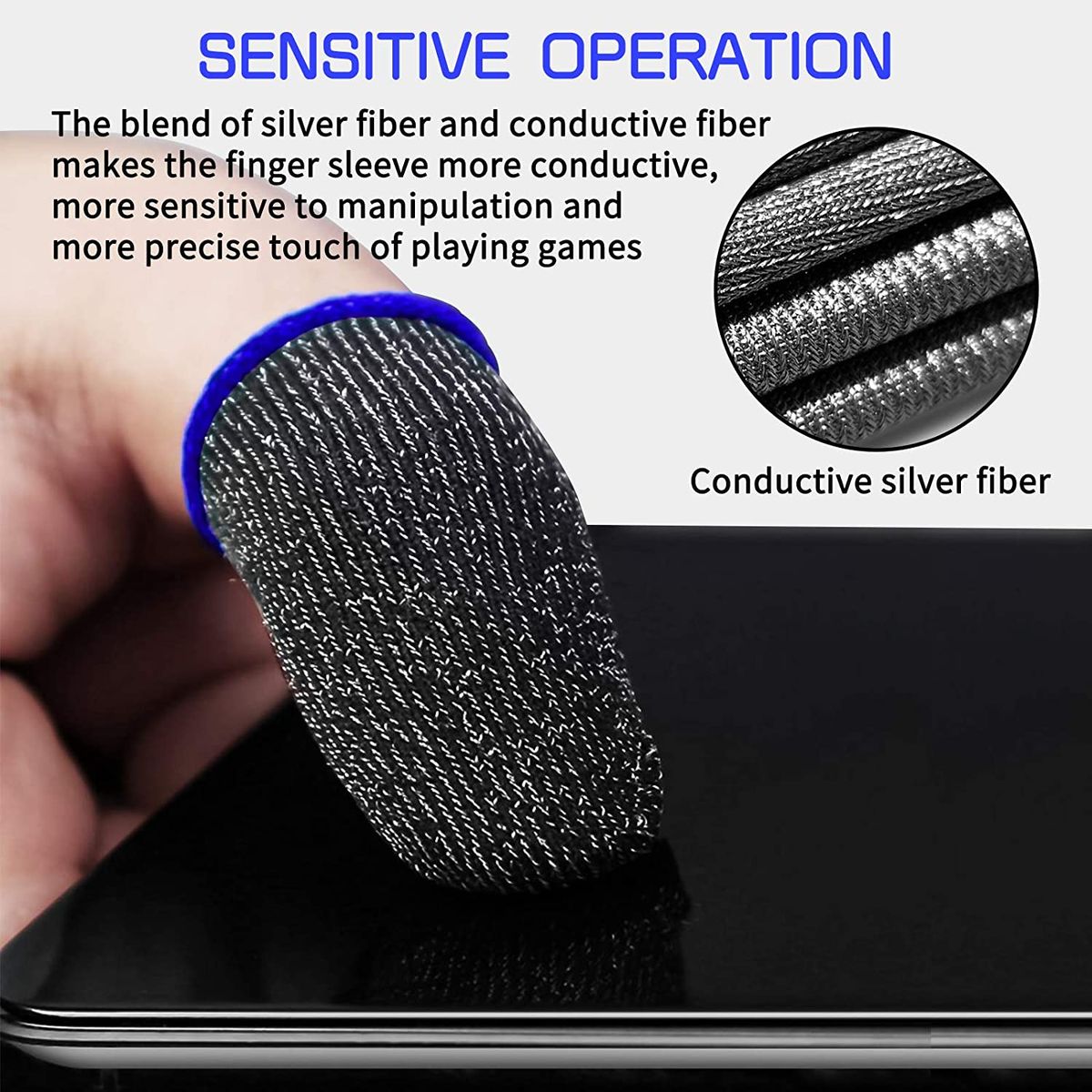 Game Controller Thumb Sleeves Finger Sleeve Sets For Gaming
