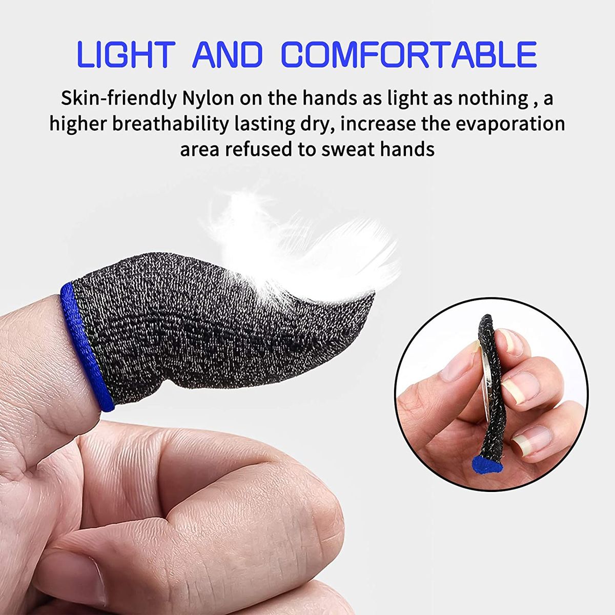 Game Controller Thumb Sleeves Finger Sleeve Sets For Gaming