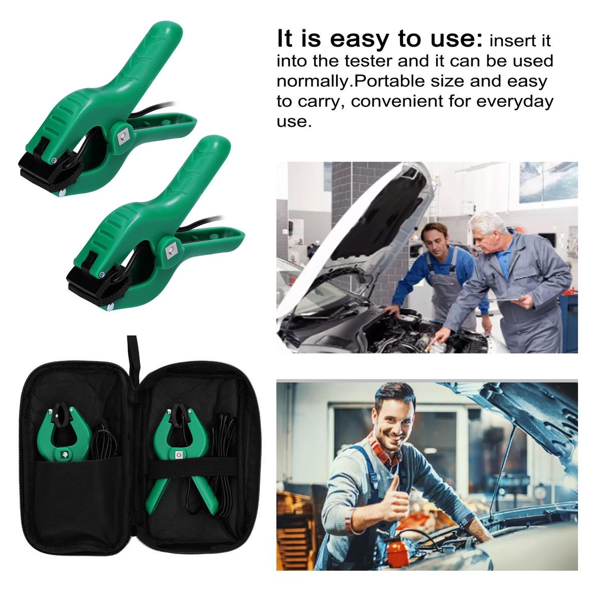 Handheld Sensors Clips Tools Inspection Temperature Refrigeration Air Conditioner Meter Accessory Clipping Clips with Storage Bag