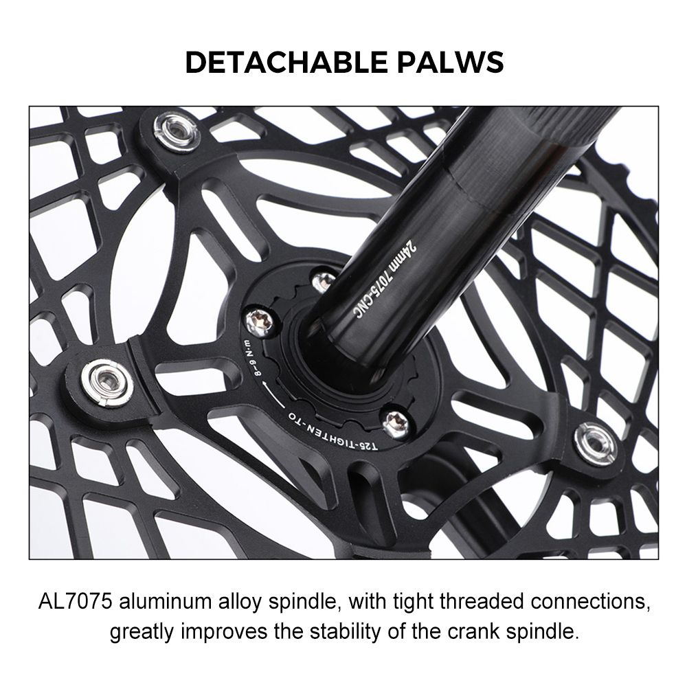 53T/56T/58T Bike Chainring Crank Arm Set For Folding