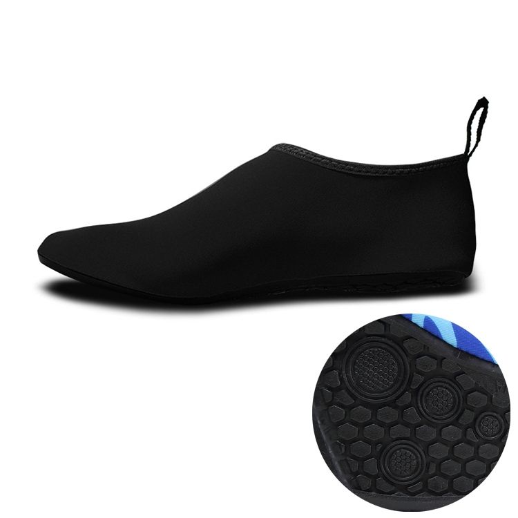 Non-slip Wear-resisting Thick Rubber Sole Diving Shoes And  Socks, One Pair L