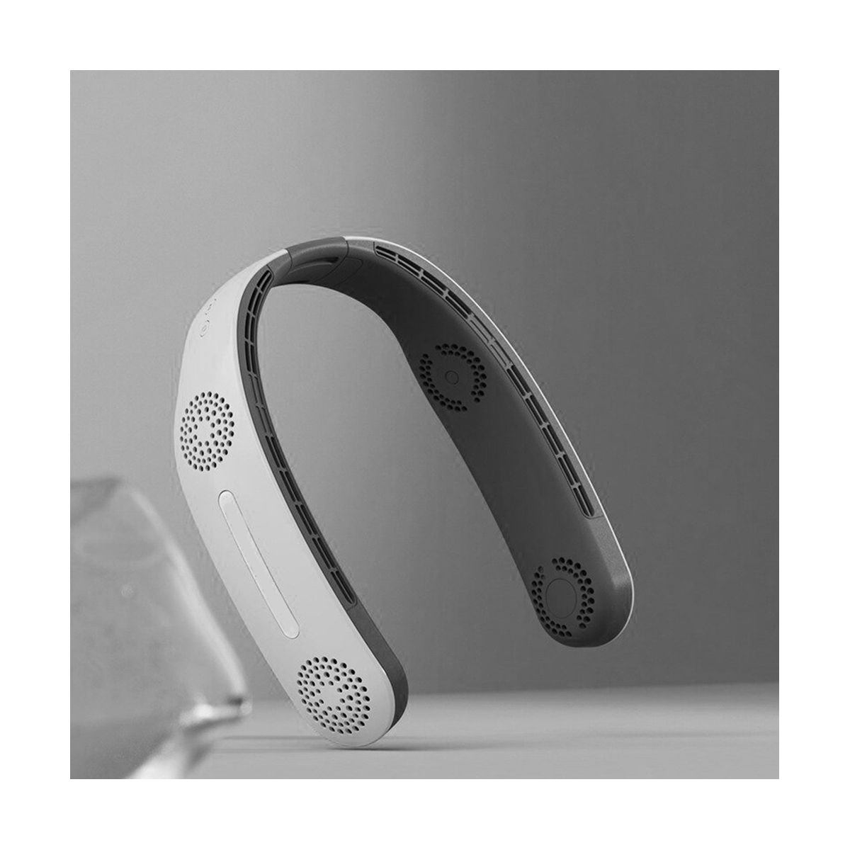 Neck Fan 4 Turbo 2400MAh Portable Ventilator less Cooling Silent Fan USB Rechargeable Wearable Neckband Fan