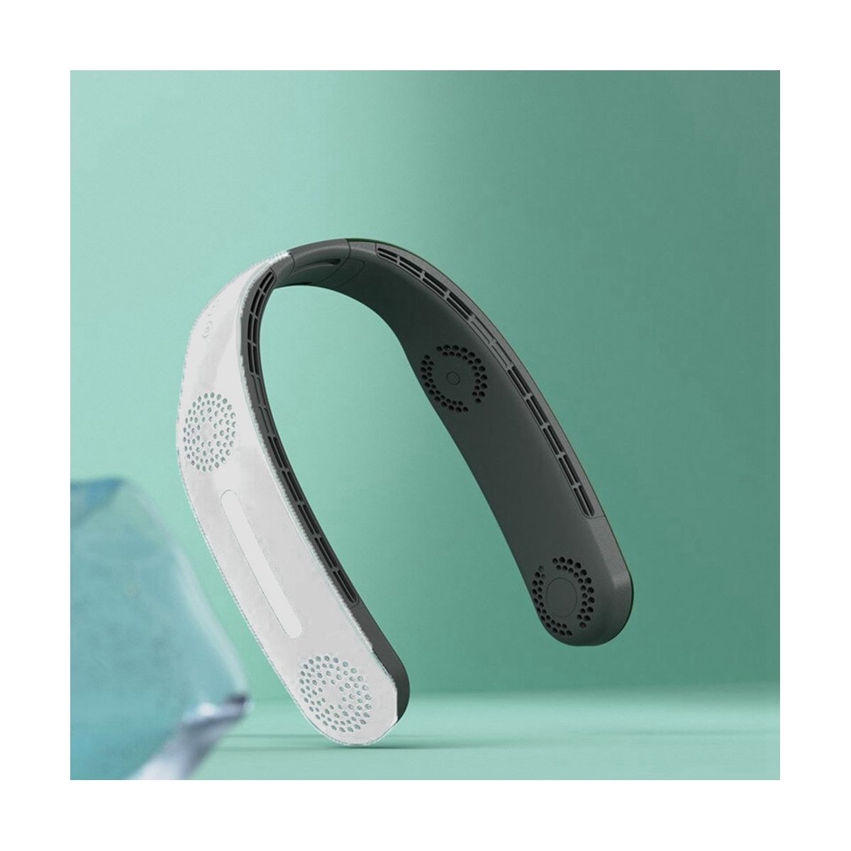 Neck Fan 4 Turbo 2400MAh Portable Ventilator less Cooling Silent Fan USB Rechargeable Wearable Neckband Fan