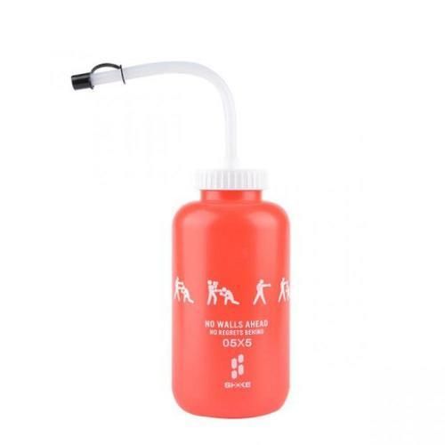 1 Liter Sports Water Bottle With Straw With Boxing Training Water Bottle(Red)