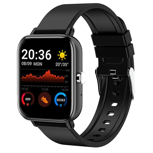 H10 Smart Watch Men Women Bluetooth Call Smartwatch Man Sport Fitness Tracker Waterproof LED Full Touch Screen For Android Ios(#Black)
