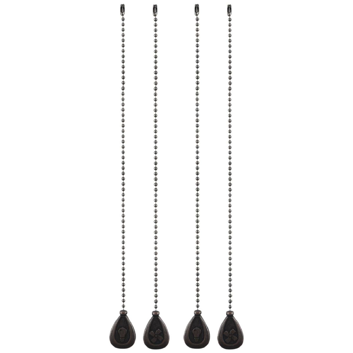 Ceiling Fan Pull Chains,4Pcs Bronze Extension Fan, Lamp