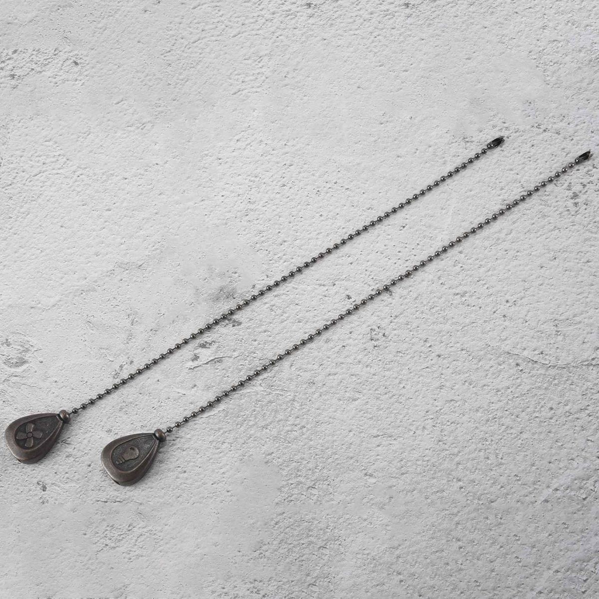 Ceiling Fan Pull Chains,4Pcs Bronze Extension Fan, Lamp