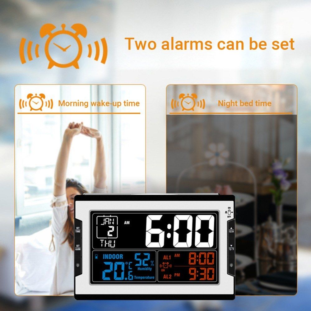 Digital Multifunctional Clock With Indoor Temperature