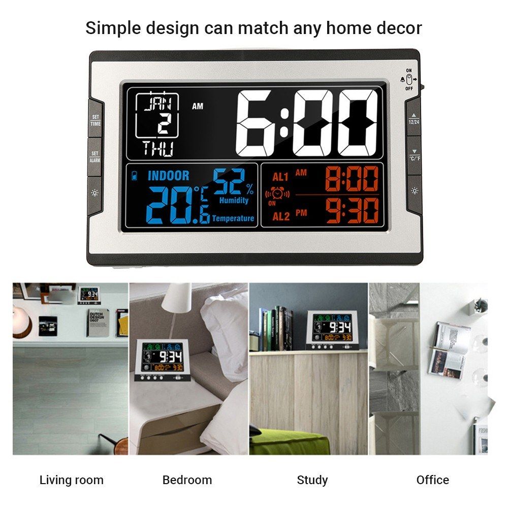 Digital Multifunctional Clock With Indoor Temperature