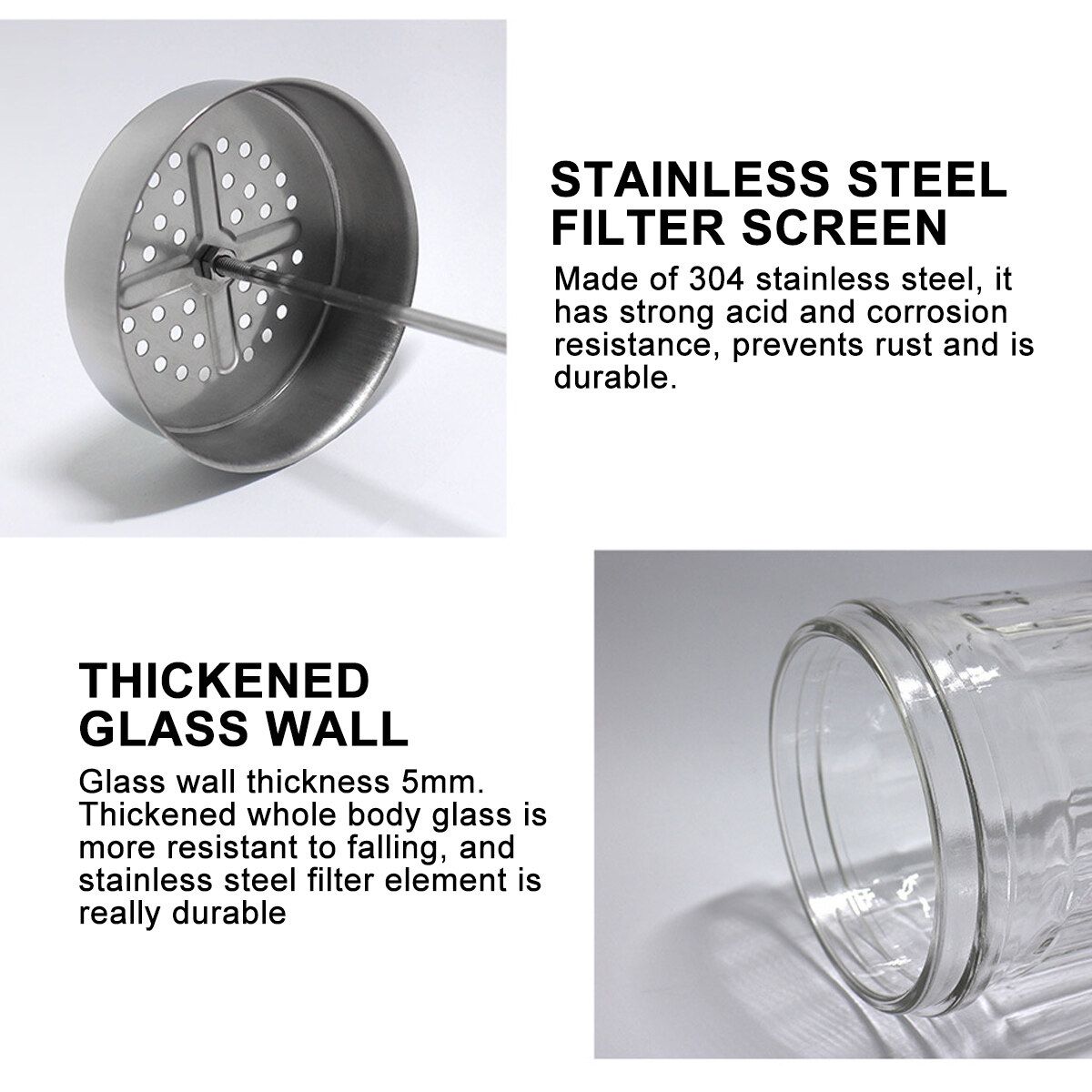 1000ml/1500ml Empty Glass Sanitizing Sterilizing Disinfectant Jar For Barber Shear Combs Tools 1500ml